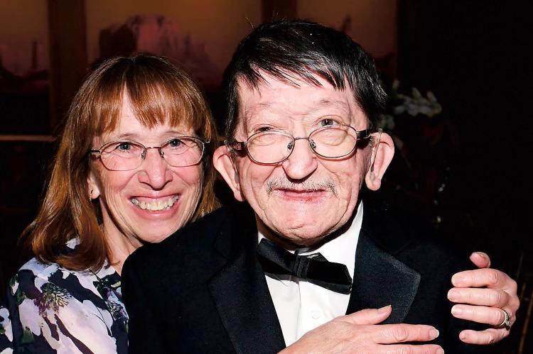 David I., celebrating the Gift of Love Gala with his sister, Diane