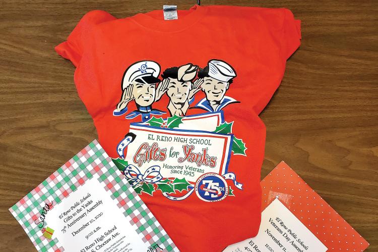This shirt celebrates the 75th anniversary of the Gifts to the Yanks
