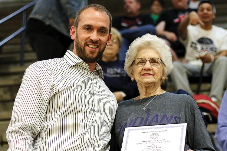 Patton honored by EHS and Oklahoma Basketball Coaches Association