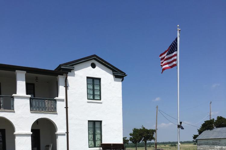 Two new windows at the historic Fort Reno Visitors Center were installed recently