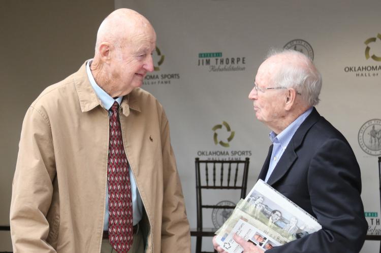 Reed with Hall of Famer Ted Owens