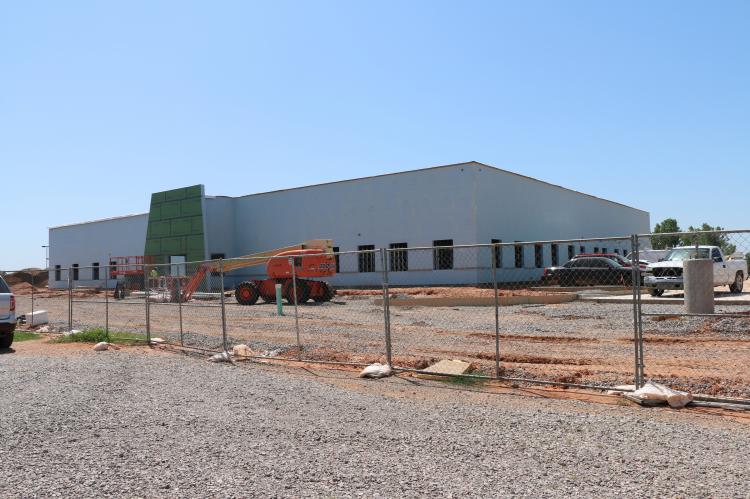 Construction on Lucky Star Casino’s corporate office is nearing midway point