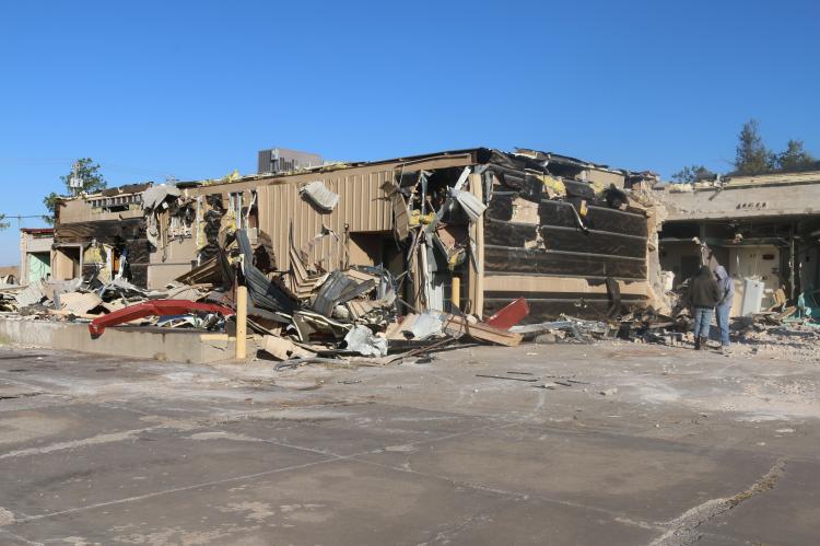 Crews began tearing down the old Parkview Hospital last week