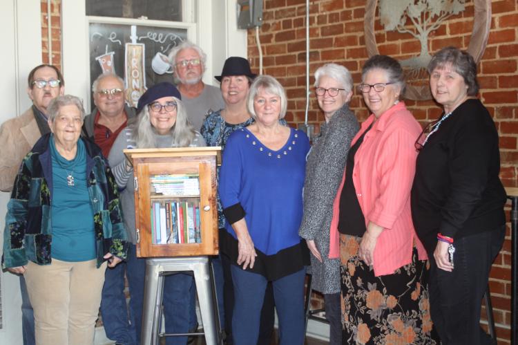 The Creative Quills with a Little Free Library