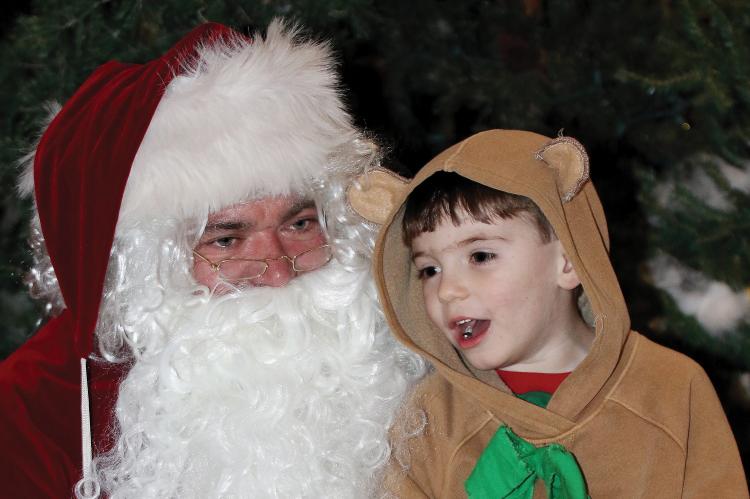 Santa with Lukas