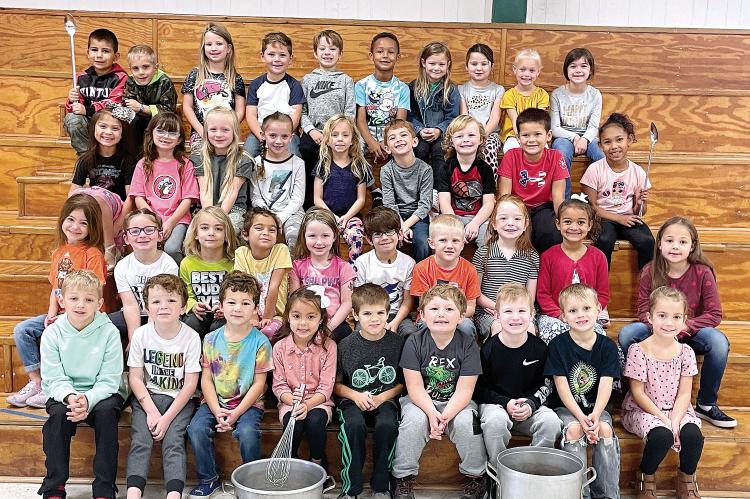 Maple School’s kindergarten and first-grade students who took part in the recipe writing