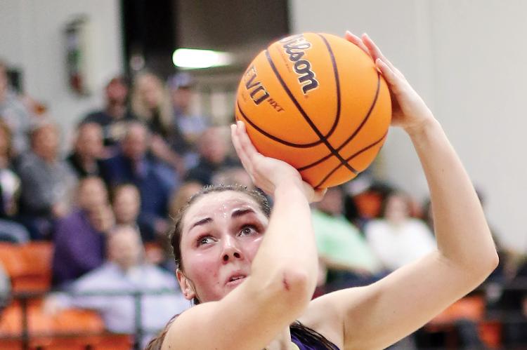OHS girls basketball_McDowell turns toward basket