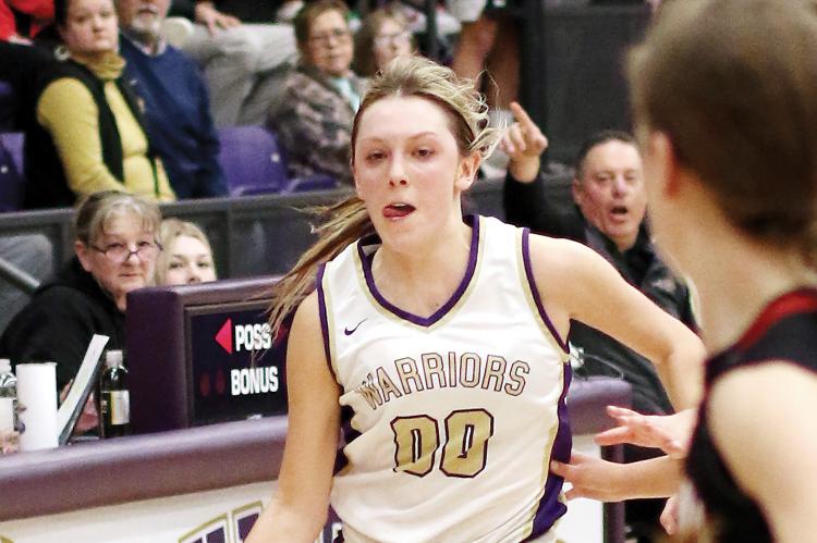 Jadyn Rother scored 33 points for the Warriors in the two games of the area playoffs
