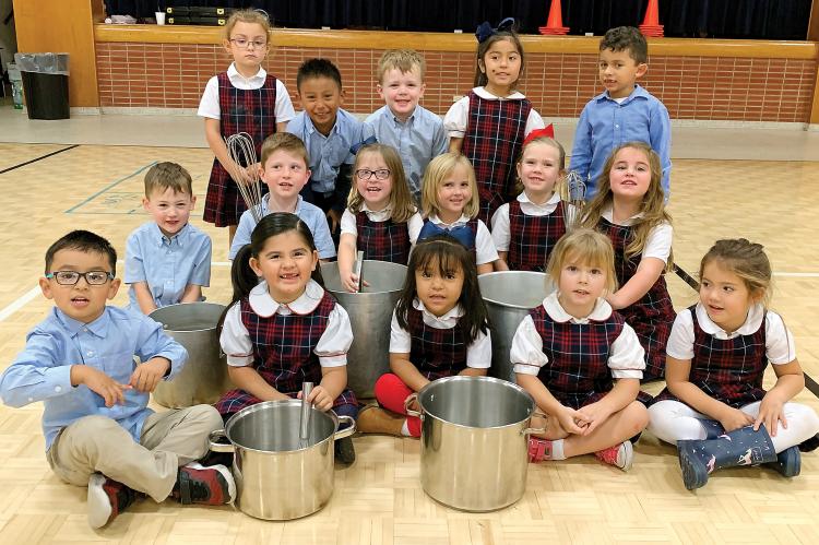 Sacred Heart pre-kindergarten class