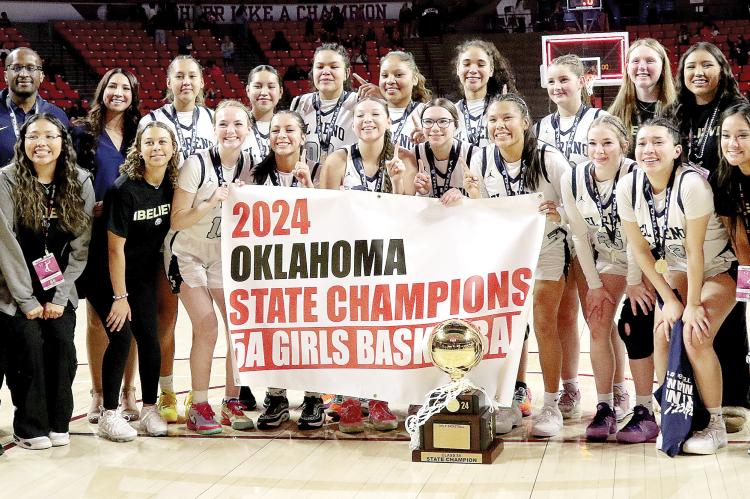 El Reno High School’s girls basketball team won the Class 5A state championship
