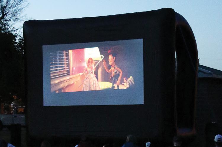 First Baptist Church recently held Movie in the Park Night