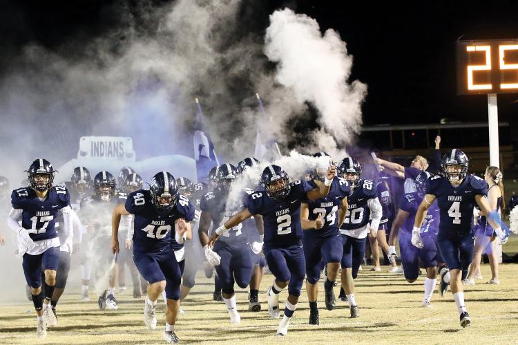 EHS’s football team kicked off its postseason run with a little pre-game flare 